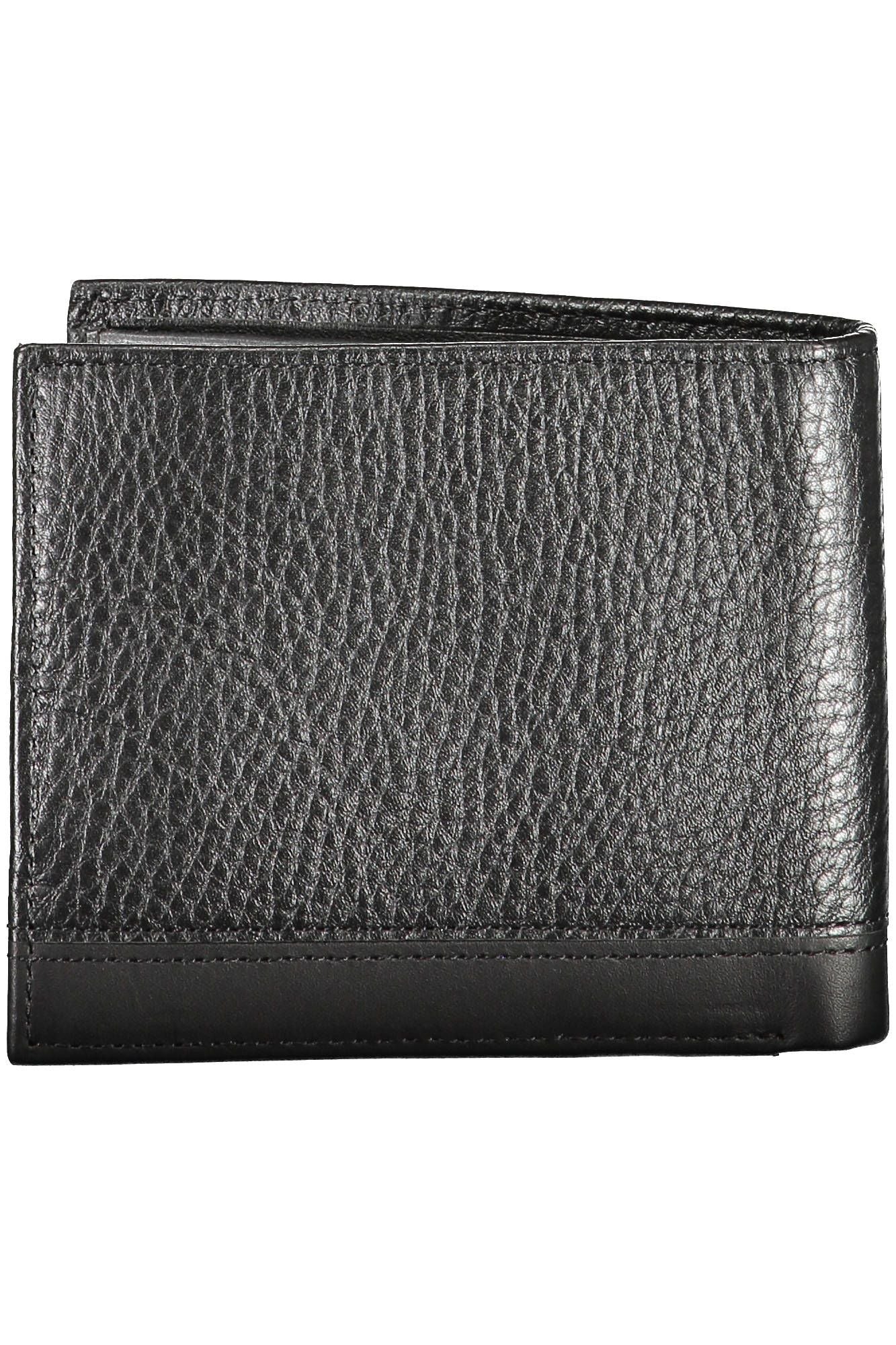 Sleek Polyurethane Dual-Compartment Wallet