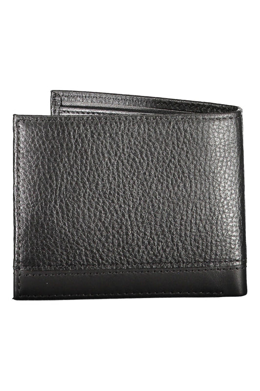 Elegant Black Polyethylene Men's Wallet