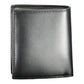 Sleek Black Leather Wallet with Coin Purse
