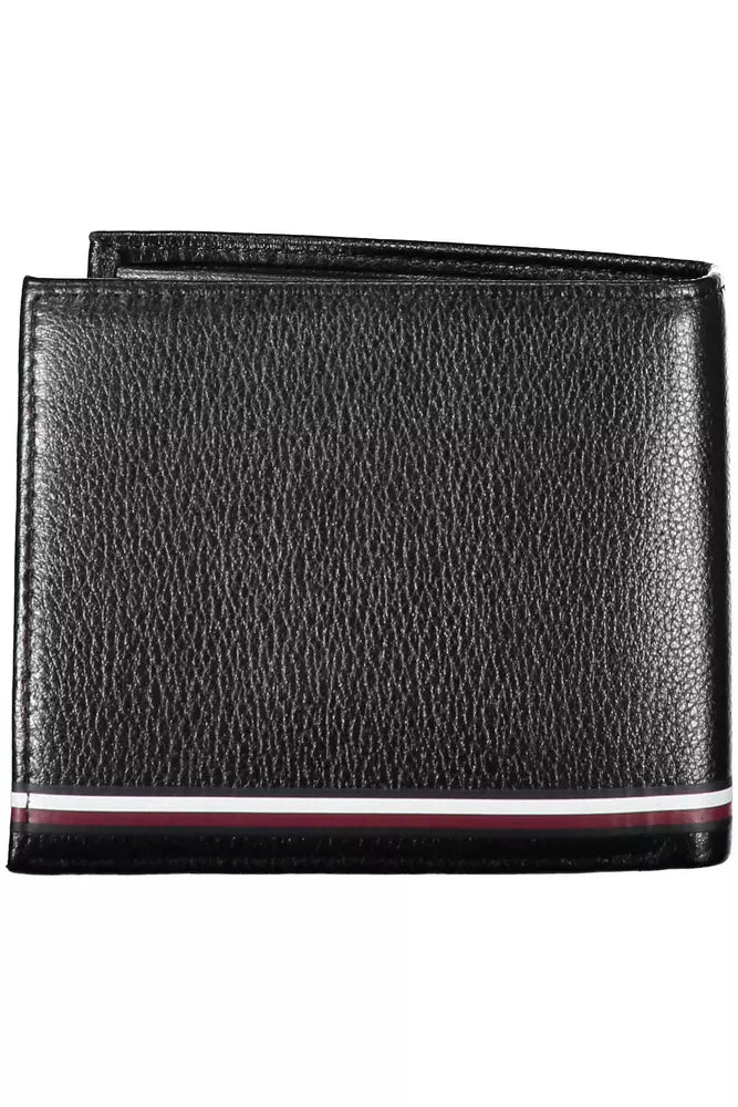 Elegant Black Leather Bifold Wallet