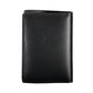 Sleek Black Leather Card Holder with RFID Blocker