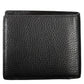 Sleek Black Leather Wallet with Compartment & Coin Purse