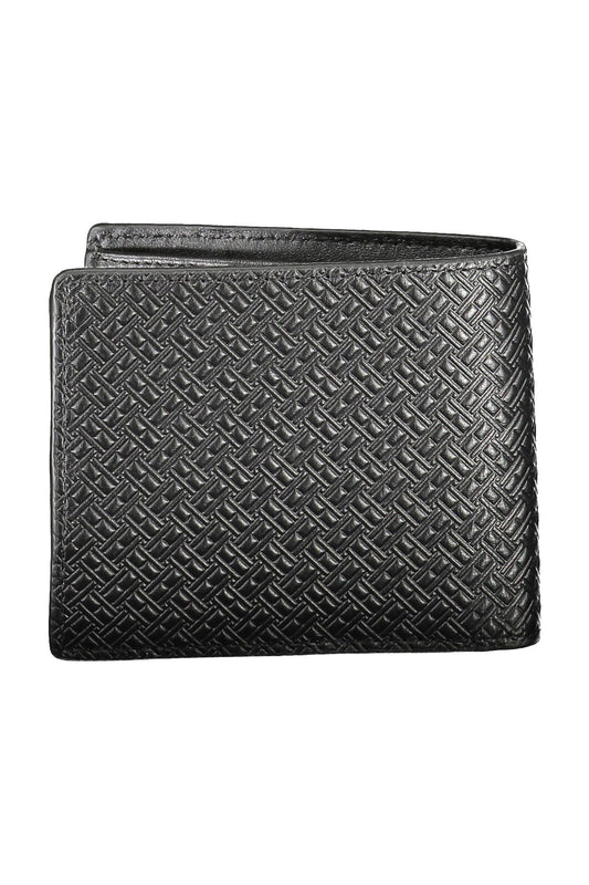 Elegant Black Leather Bi-Fold Wallet