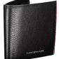 Sleek Black Leather Dual Compartment Wallet