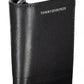 Sleek Black Leather Wallet with Coin Purse