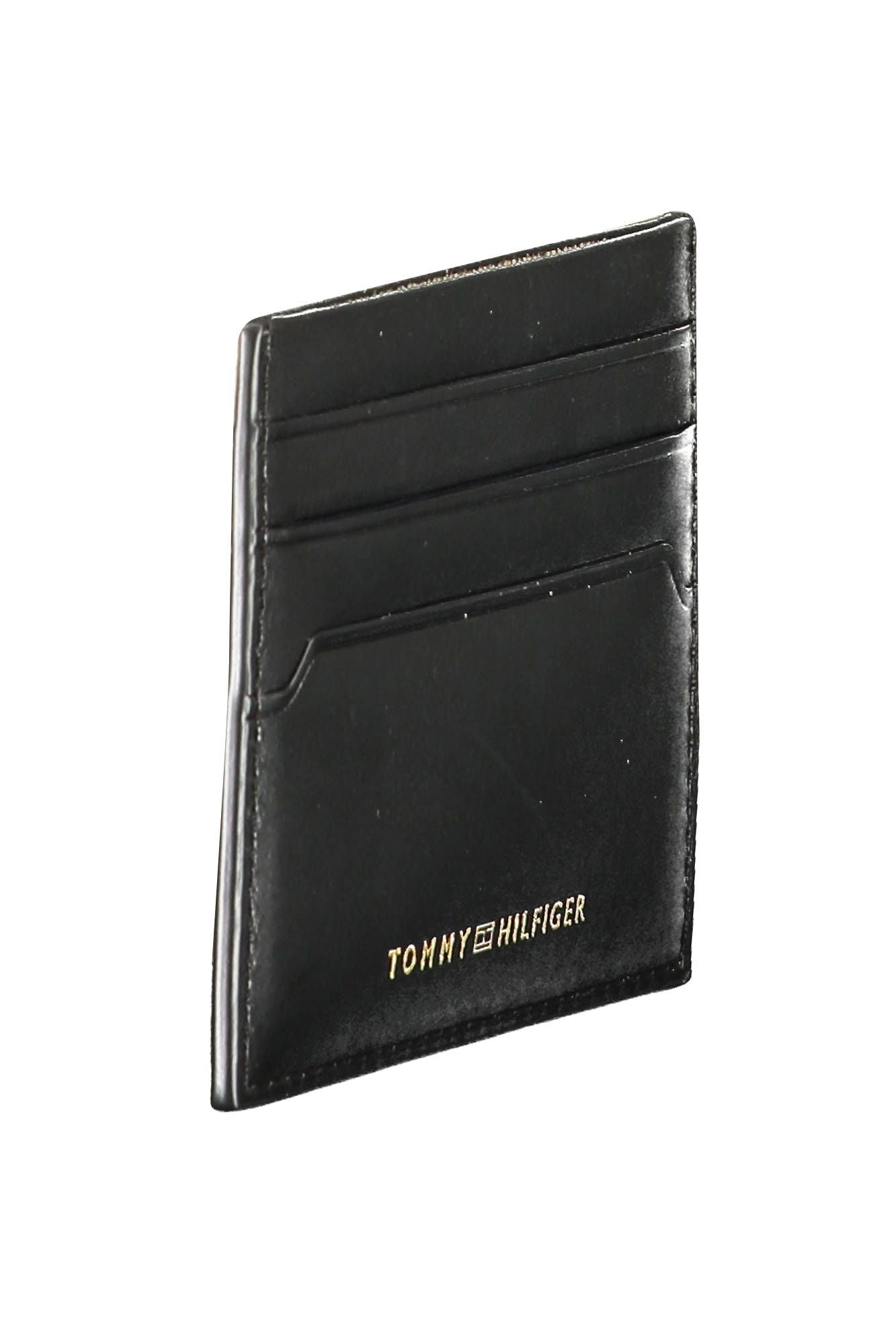 Elegant Black Leather Card Holder