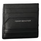 Sleek Black Leather Card Holder