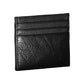 Sleek Black Leather Card Holder