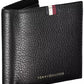 Elegant Black Leather Wallet with Contrast Details