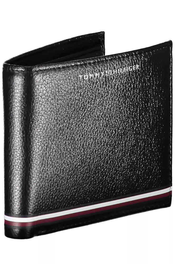 Elegant Black Leather Bifold Wallet