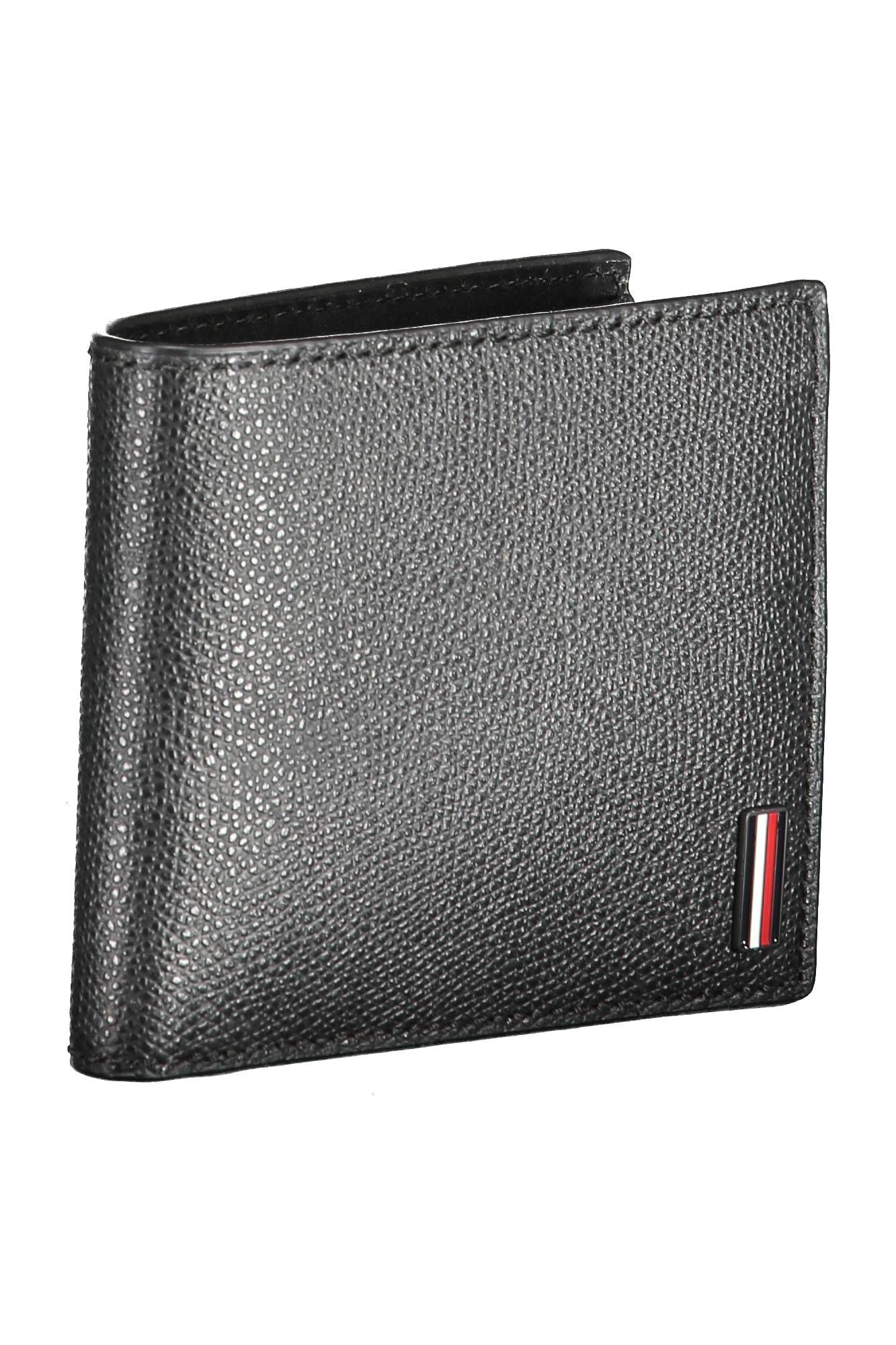 Elegant Black Leather Bi-Fold Wallet