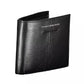 Sleek Black Leather Wallet with RFID Blocker