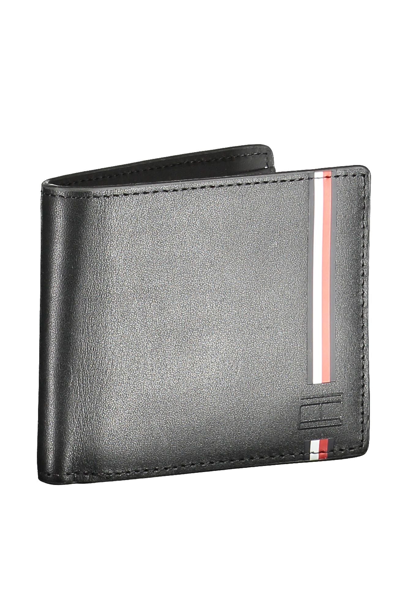 Elegant Black Leather Wallet with Card Slots