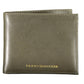 Sleek Green Leather Card Holder