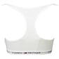 Chic White Sports Bra with Contrast Details