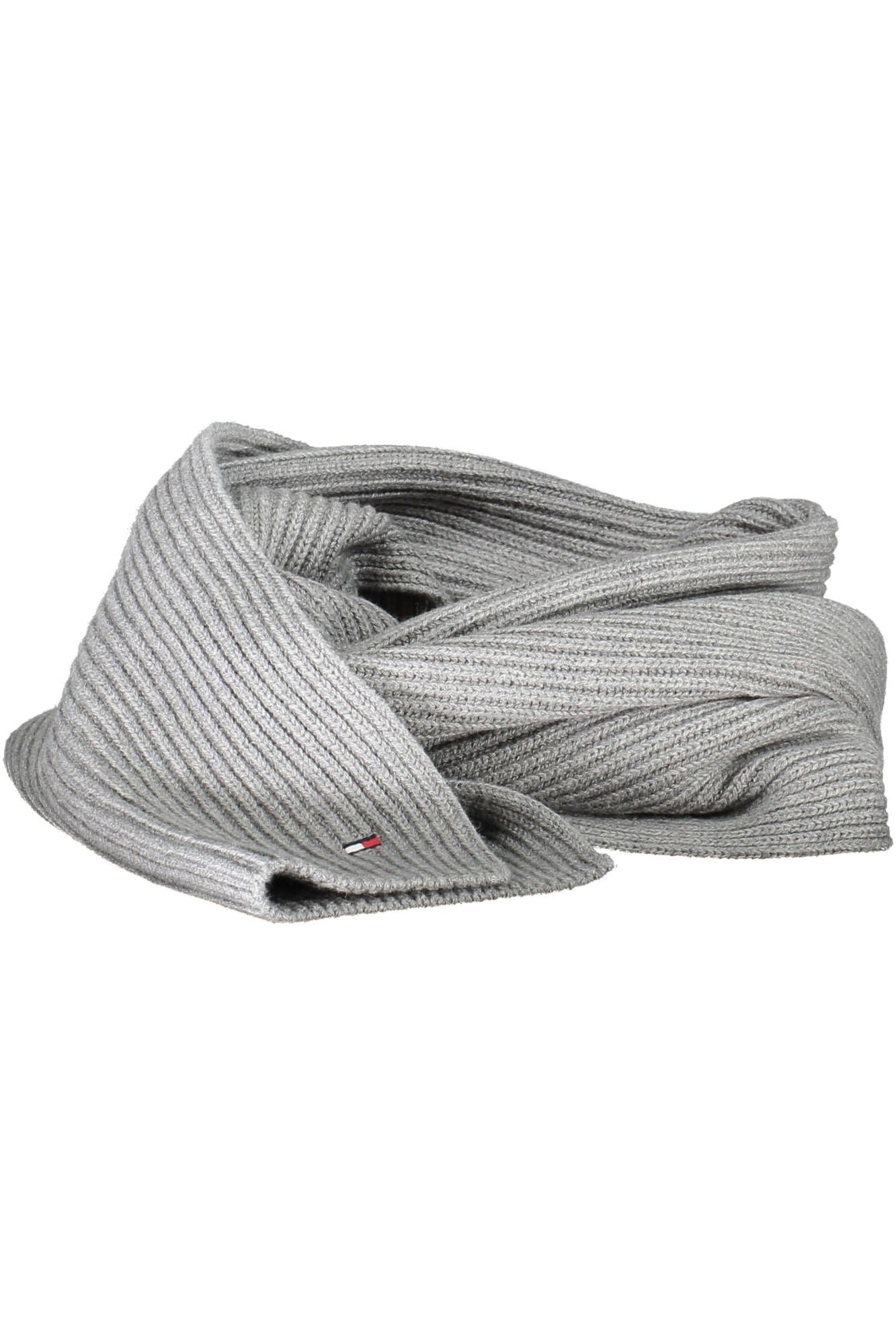 Elegant Gray Organic Cotton Scarf