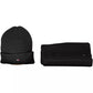 Chic Contrasting Cotton-Cashmere Scarf & Hat Set