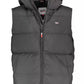 Sleek Sleeveless Hooded Down Jacket