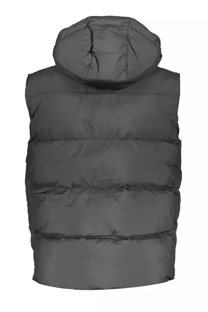 Sleek Sleeveless Hooded Down Jacket