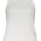 Chic Contrast Detail Tank Top with Logo Embroidery