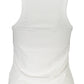 Chic Contrast Detail Tank Top with Logo Embroidery
