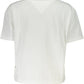 Chic Eco-Friendly White Tee with Logo Detail