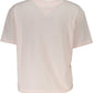 Chic Pink Logo Tee with Eco-Friendly Fibers