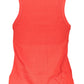 Chic Red Embroidered Tank Top with Wide Straps
