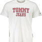 Chic White Printed Logo Tee