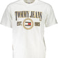 Elegant White Cotton Logo Tee