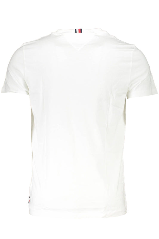 Elevated White Cotton Tee for the Modern Man