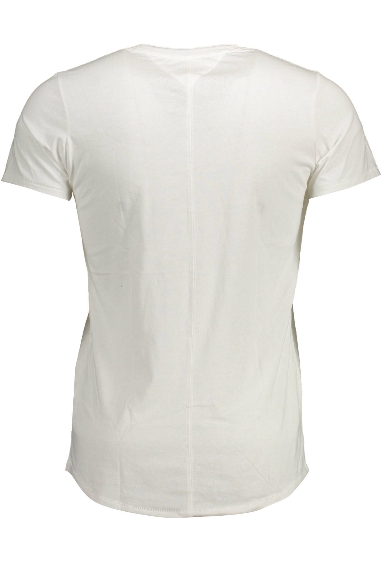 Chic V-Neck Embroidered Logo Tee