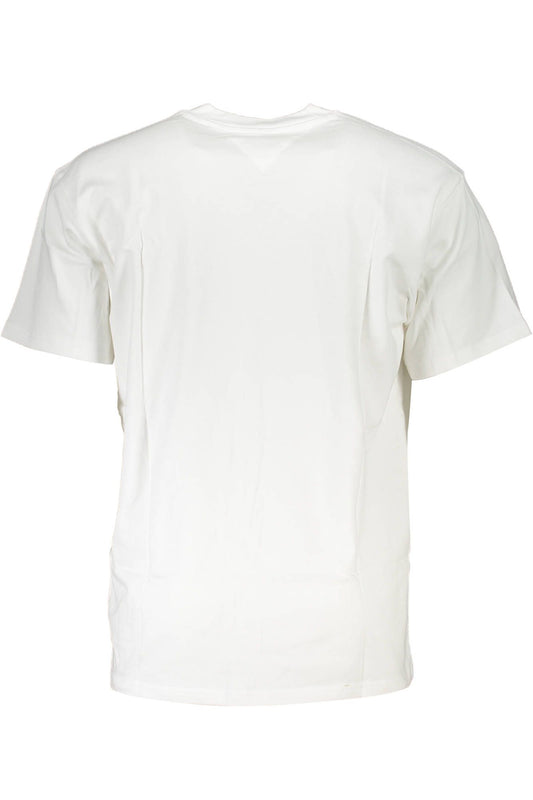Elegant White Cotton Logo Tee