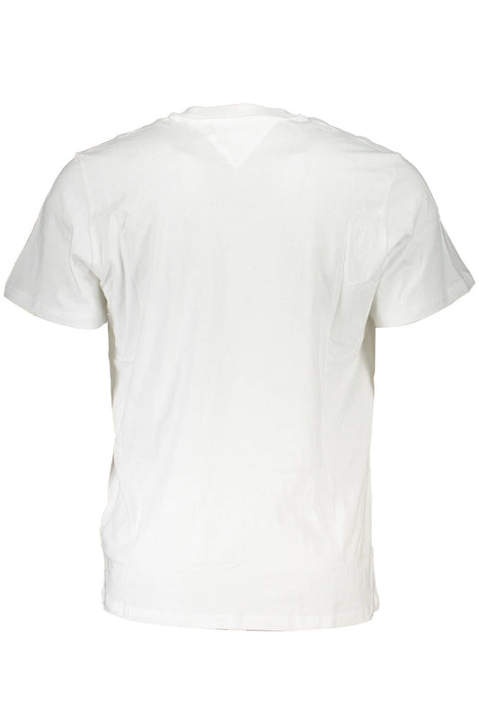 Chic White Printed Logo Tee