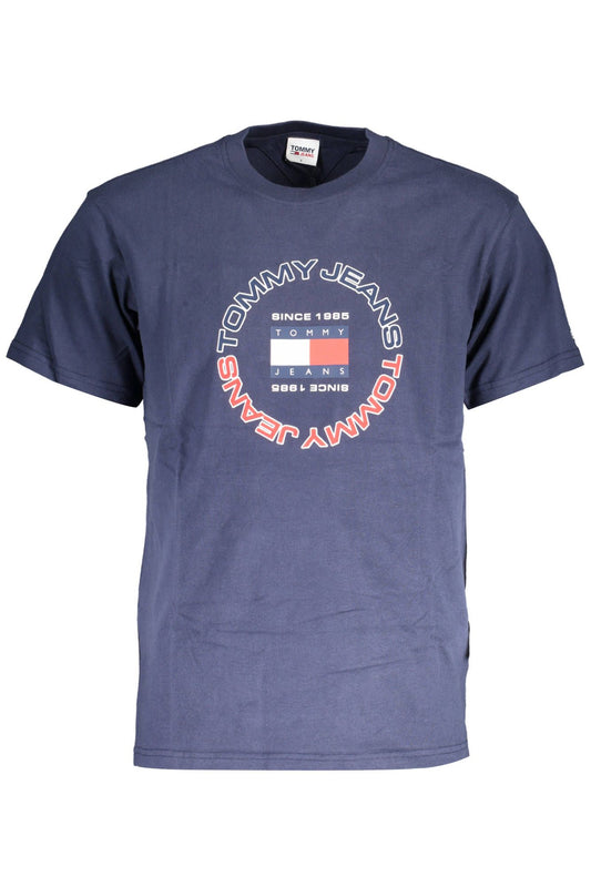 Chic Blue Embroidered Organic Tee