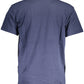 Chic Blue Embroidered Organic Tee
