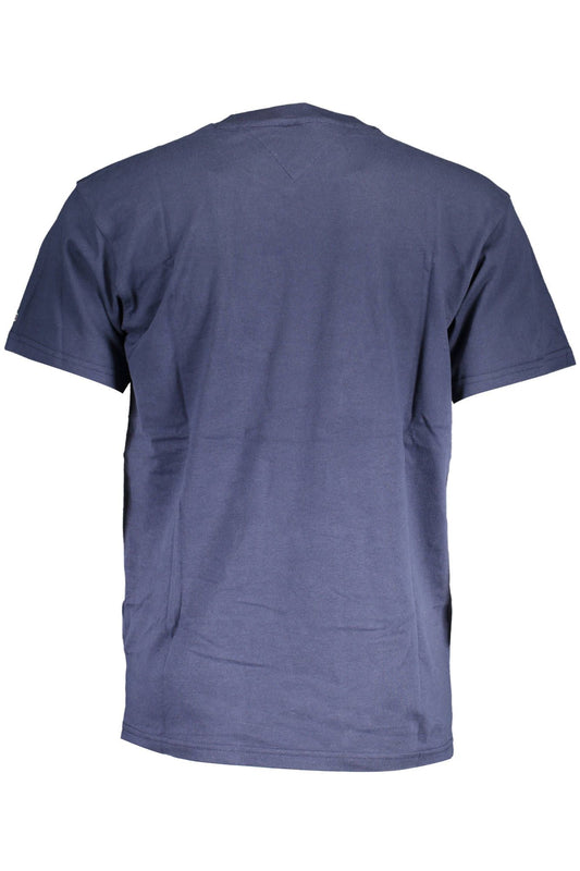 Chic Blue Embroidered Organic Tee