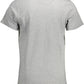 Chic Gray V-Neck Organic Tee