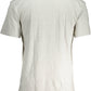 Classic Gray Embroidered Cotton Tee