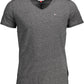 Chic V-Neck Logo Tee - Timeless Black