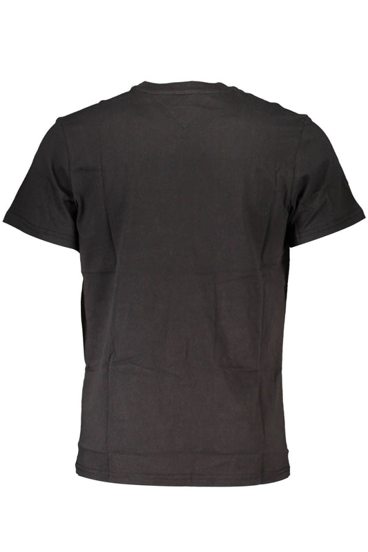Elevated Casual Black Logo Tee
