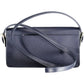 Chic Blue Polyurethane Shoulder Bag