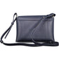 Chic Blue Designer Handbag with Logo Detail