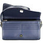 Chic Blue Polyurethane Shoulder Bag