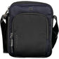 Chic Blue Shoulder Bag with Contrasting Details