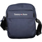 Chic Blue Shoulder Bag with Contrasting Details