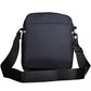 Chic Blue Shoulder Bag with Contrasting Details