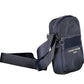Chic Blue Shoulder Bag with Contrasting Details