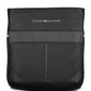 Eco-Chic Black Shoulder Bag with Contrasting Details
