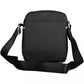 Sleek Black Shoulder Bag with Contrasting Accents